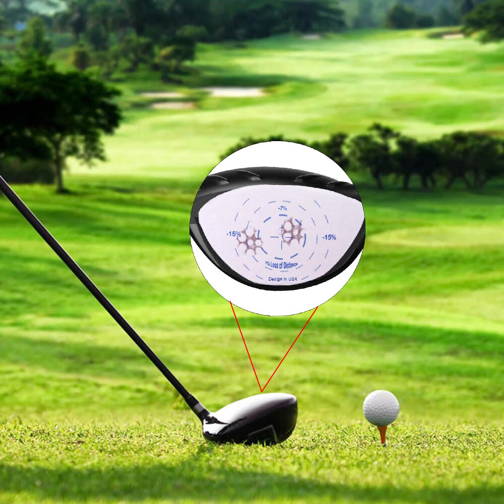 Golfklubba effektmål etikett tejp klistermärke praxis för iron woods wedge club test papper träningshjälp tillbehör
