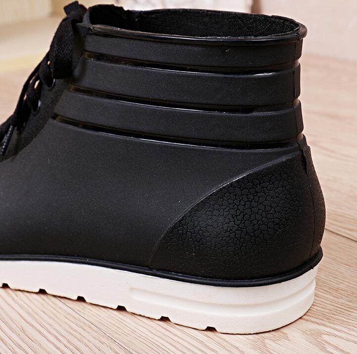 SunNY Everest, Botas de lluvia para hombres, zapatos de agua con cordones, botines, Botas de lluvia, botas cortas para hombre, zapatos antideslizantes para trabajar en el jardín
