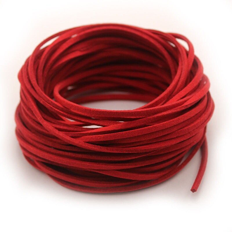 10pcs Suede Flat Leather Cord Bracelet Faux Velvet Cords Necklace Rope Thread String Necklace DIY Jewelry Findings 2C0137: 11