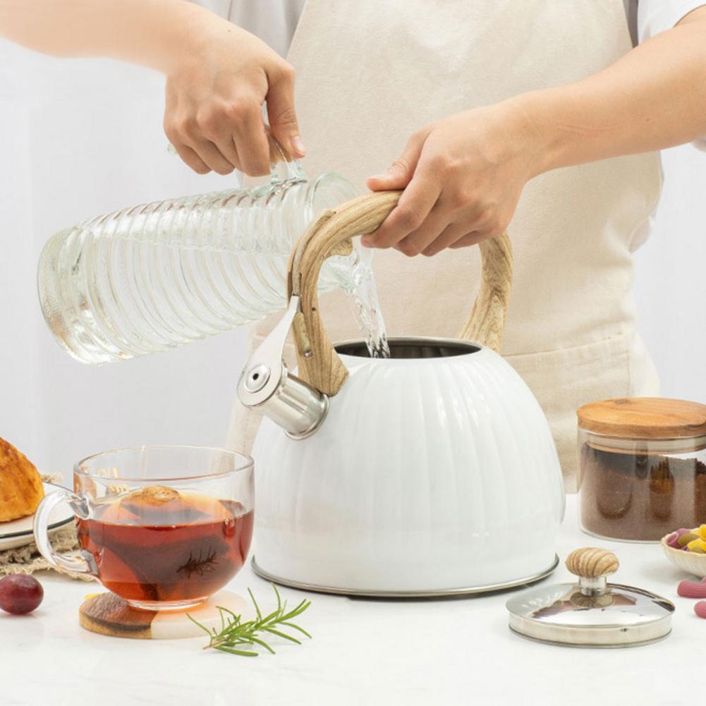 3.5L Stainless Steel Whistling Kettle Induction Cooker Gas Stove Kettle Bouilloire Camping Home Metal Kettle Cooking Pot