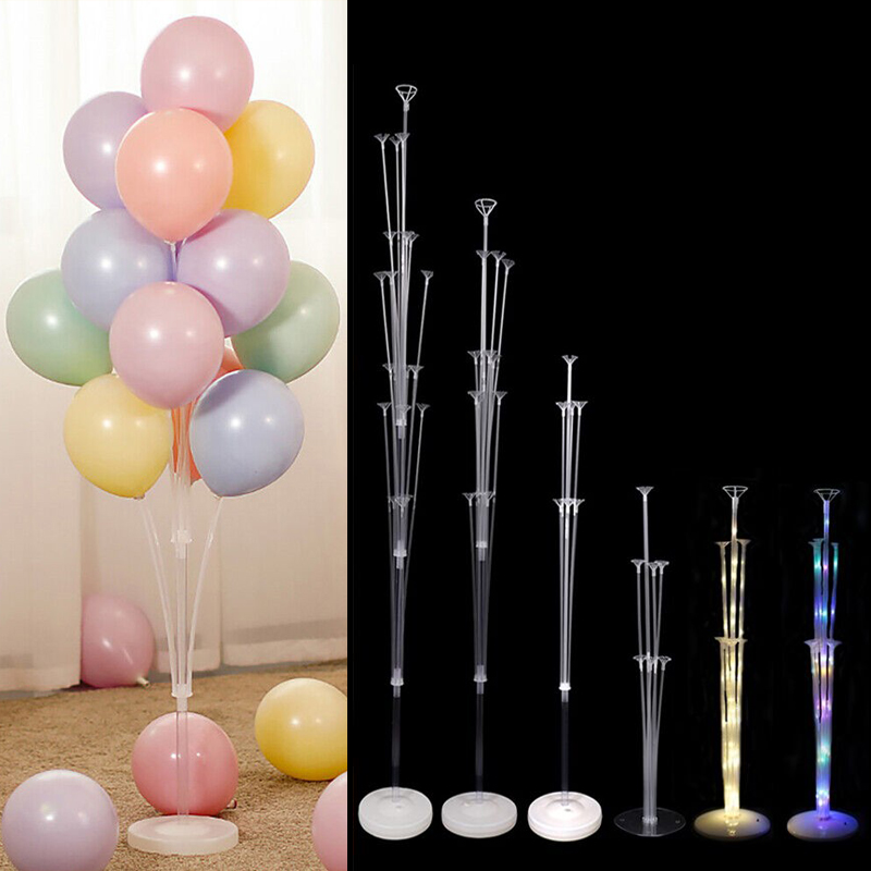 Supporto per palloncini di compleanno Supporto per palloncini Supporto per palloncini Tubi per bastoncini per palloncini Decorazione per feste di compleanno per matrimoni bambino doccia per bambini