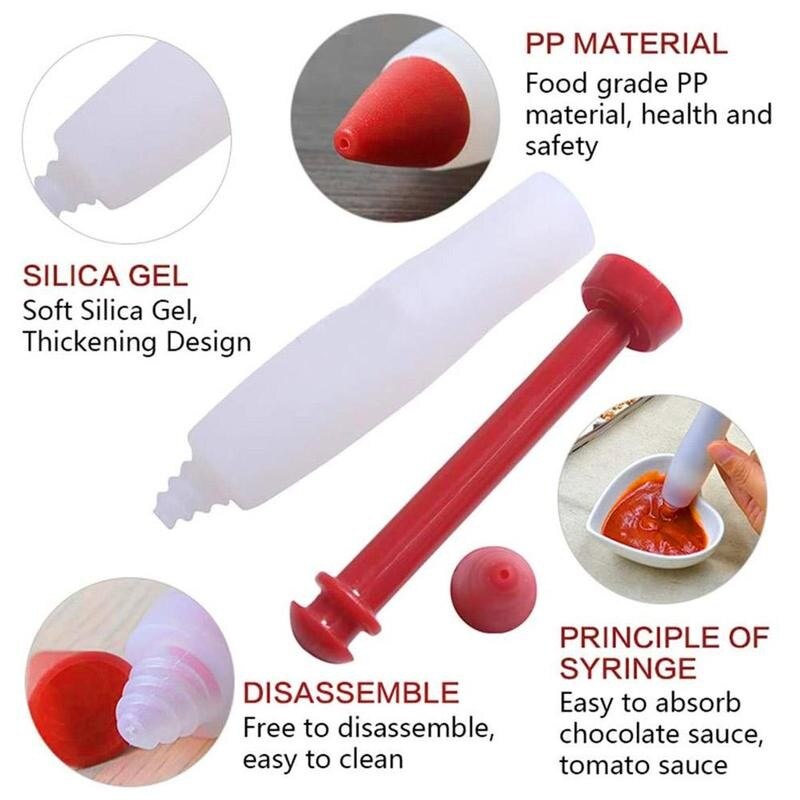 Siliconen Fondant Cake Spuit Pen Fondant Cake Pen Bakken Gebak Spuit Gereedschap Diy Icing Decoratie Chocolade Schrijven Cake S4R3