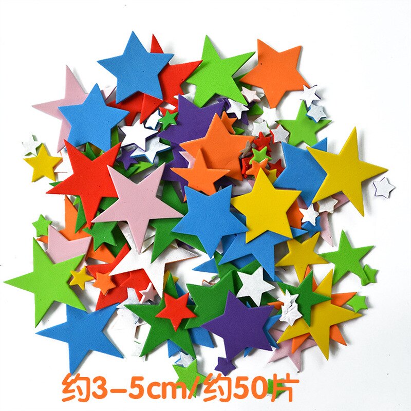 1LOT Mix Star hearts foam stickers Kids toy Scrapbooking kit.Early educational DIY.kindergarten arts and craft.OEM