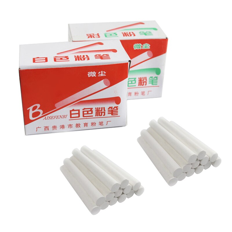 48 stuks gemengde kleuren witte krijtstiften verpakking kinderspeelplaats school kunst leer puo 88