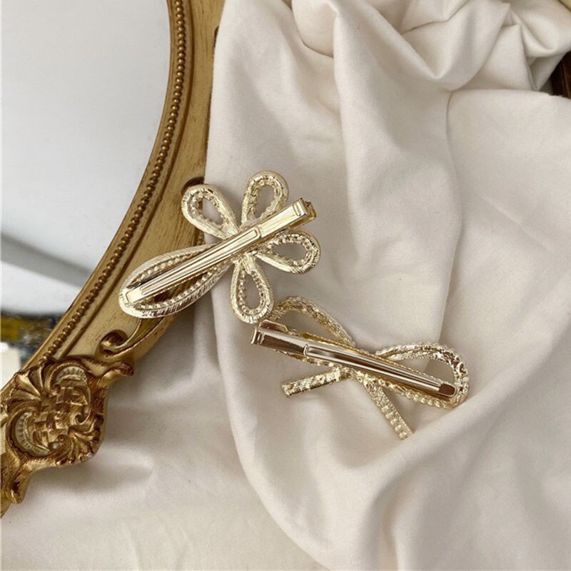 Horquillas para el cabello con diamantes de imitación para niña, horquillas para el cabello con flores y perlas de imitación, horquilla para el cabello con moño