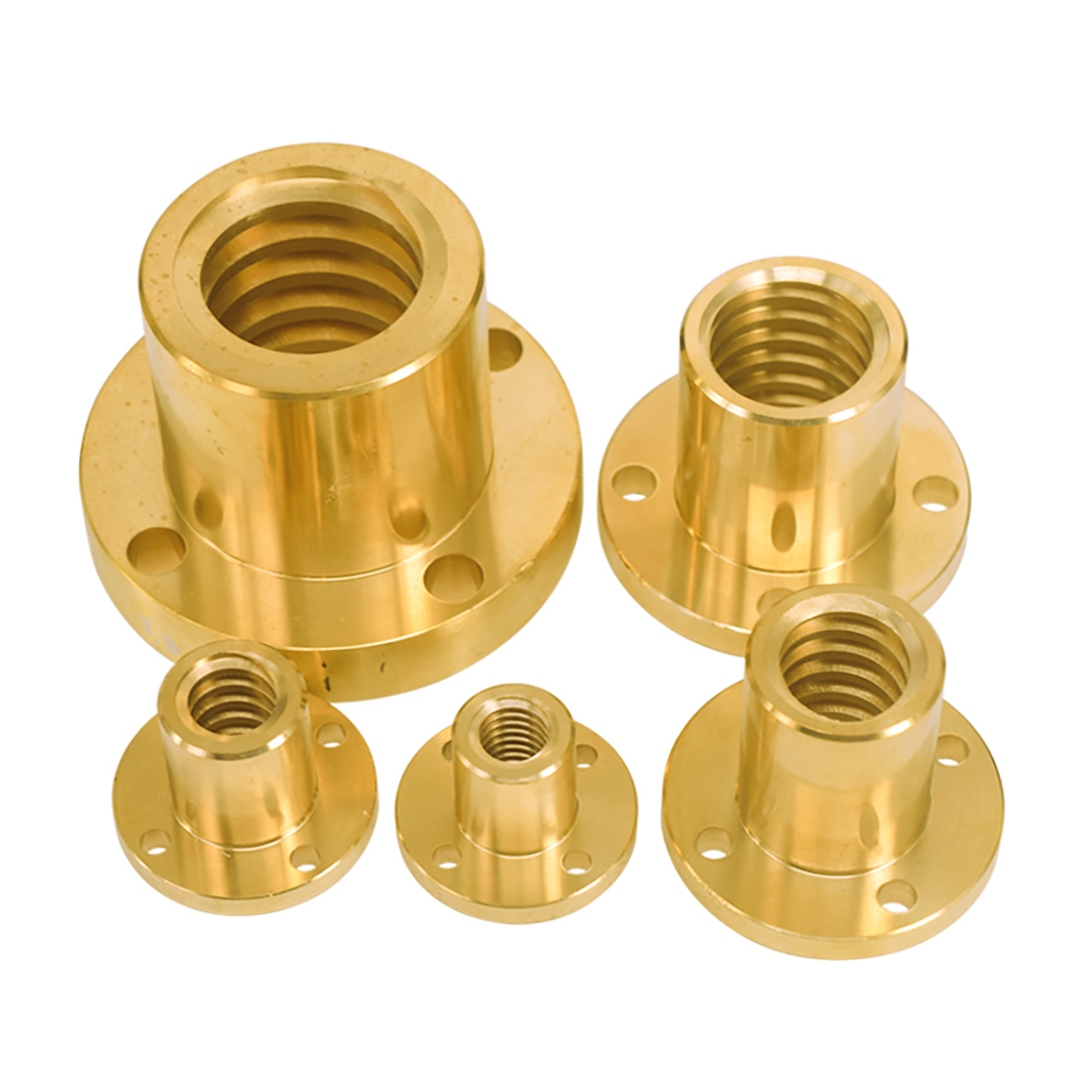 1Pcs Runde Flansch Mutter T10-T40 Pitch 2/3/4/5/6/8mm Trapez Schraube Mit Links Und Rechts Gewinde Geeignet Für CNC 3D Drucker Teil