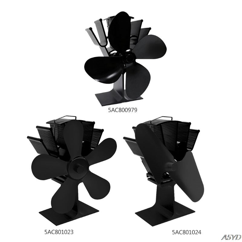 Silent Fireplace Fan Heat Powered With 6 Blades, And Jamaica