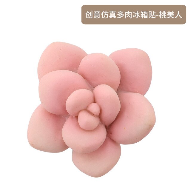 Plant Stereoscopische 3D Leuke Magneten Sticker Sterke Magneten Fix Papier: peach beauty