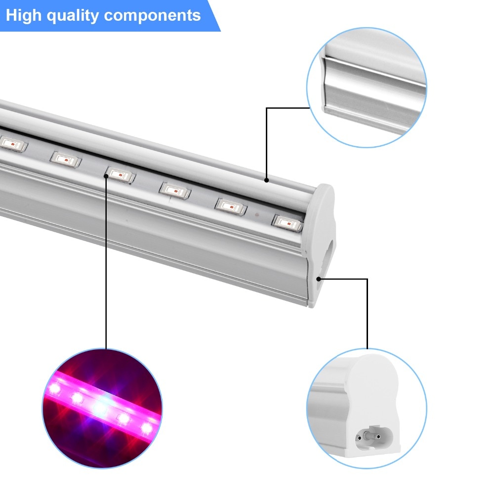 Led Grow Light T5 Tube 5730 Grow Tent Phyto Lamps For Plants Indoor Flowers Vegetable Aquarium Hydroponic System Greenhouse