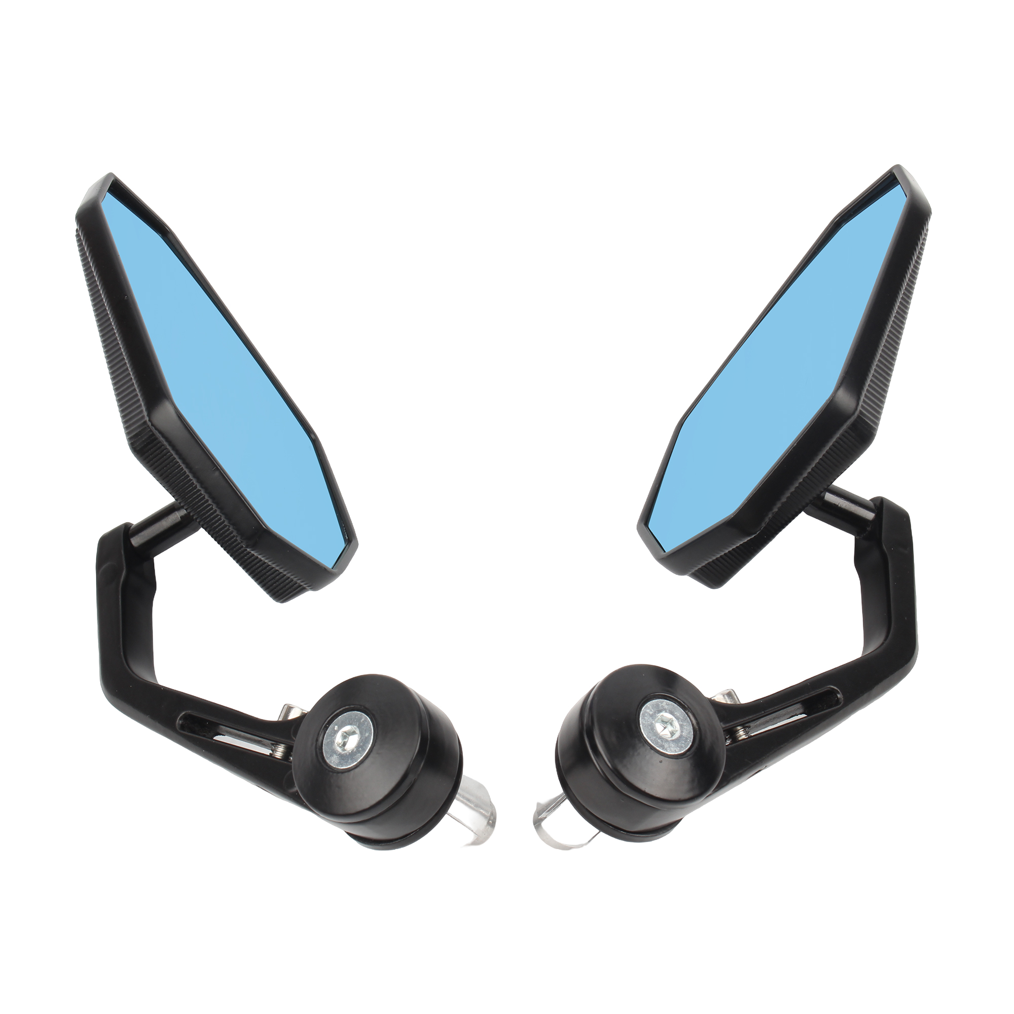 Motoraccessoires Achteruitkijkspiegel Zijstuur Bar End Spiegels Moto Fiets Elektrische Fiets Scooter Universele Motocross: Blauw