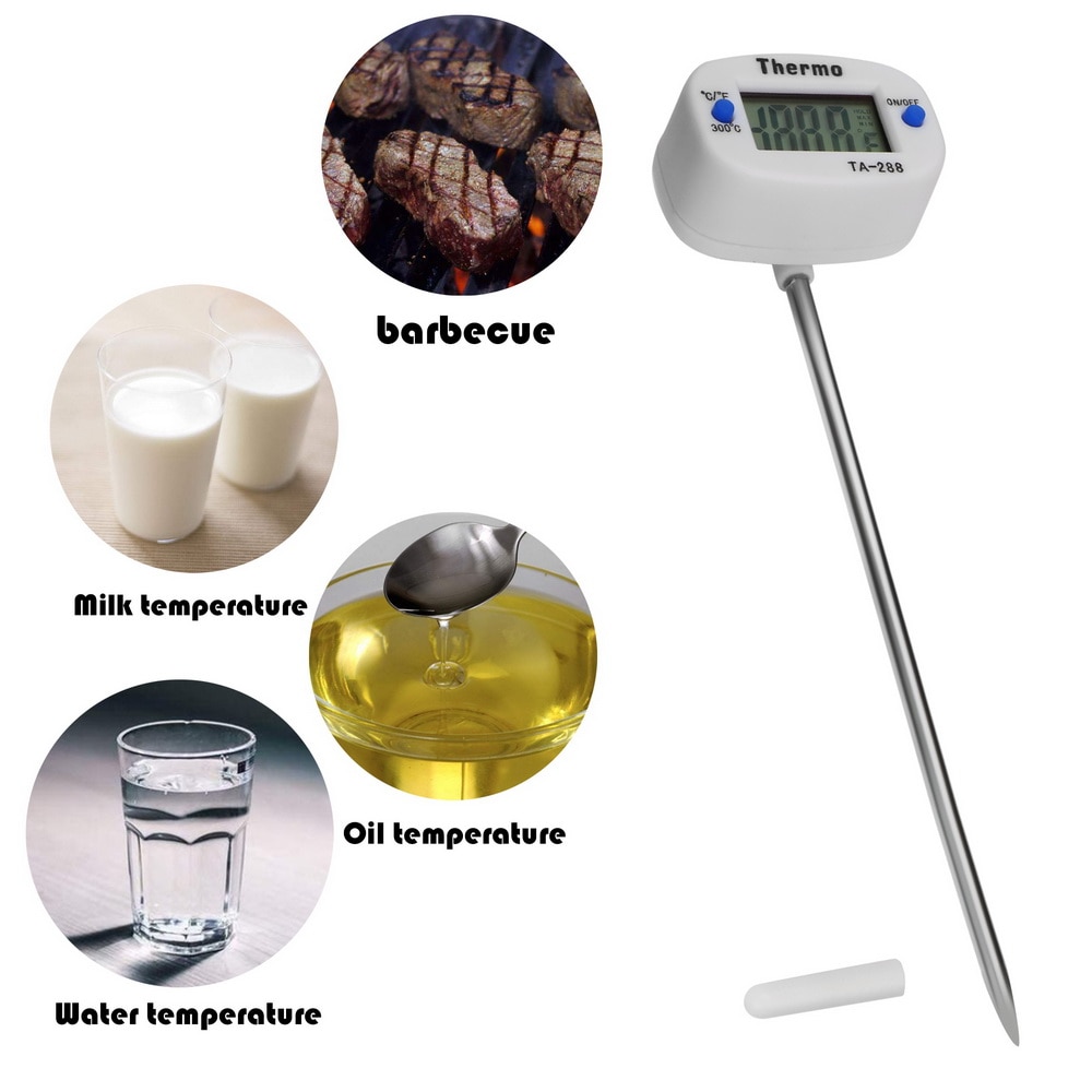 LCD Display Digital Probe For BBQ Cooking Thermometer Food Temperature Sensor Temperature Instrument Kitchen Tool