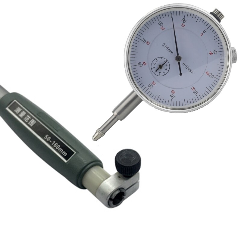 50-160mm Inner Diameter Gauge Measuring Rod + Probe Accessories Inner 10-18mm 18-35mm 35-50mm 10mm indicator Diameter Gauge Tool