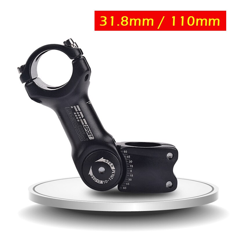 Góra rower regulowana kierownica kąt kierownica 25.4 / 31.8 kierownica wysokość podwyższona kierownica 90mm / 110mm: 31.8mm-110mm
