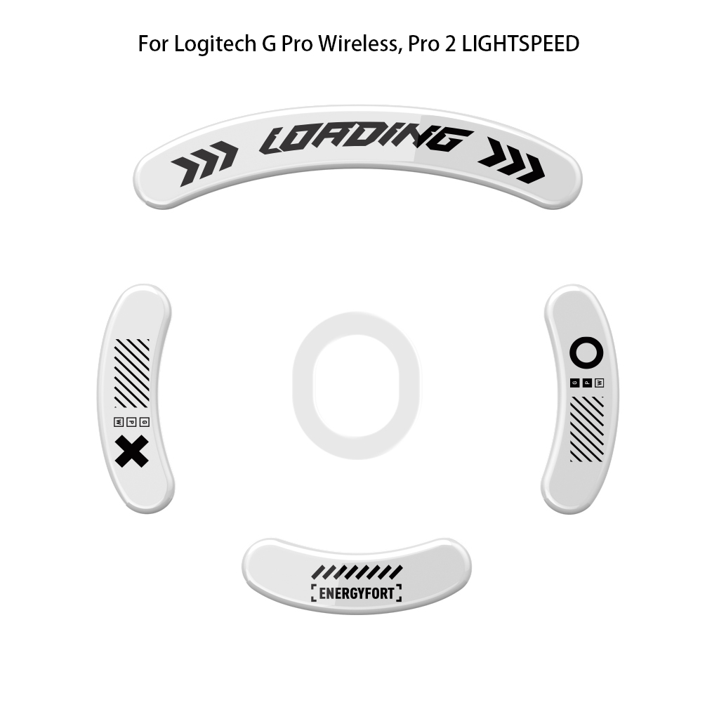 Lunettes souris glisse patins pour Logitech G Pro souris de jeu sans fil pieds antidérapants autocollants tampons X 2 Pro2 LIGHTSPEED SUPERLIGHT 2: WHITE