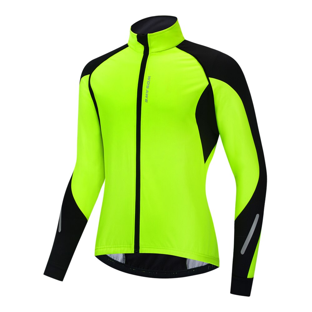 Winter Cycling Jacket Men Women Thermal Fleece Cycle Jacket Keep Warm Bicycle Wind Coat Clothing Reflective Mountain Bike Jacket: G / XXXL