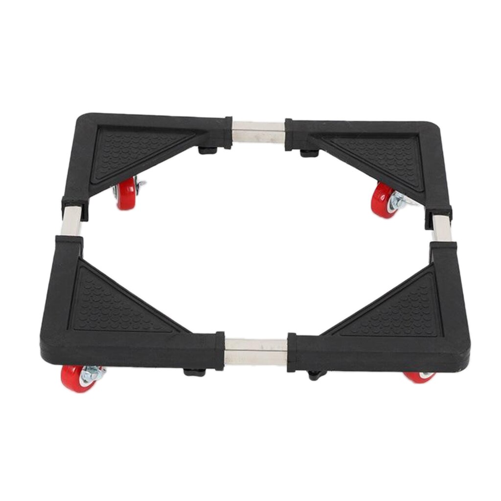 4 Feet Adjustable Washing Machine Movable Base Bracket Stand Trolley Cart