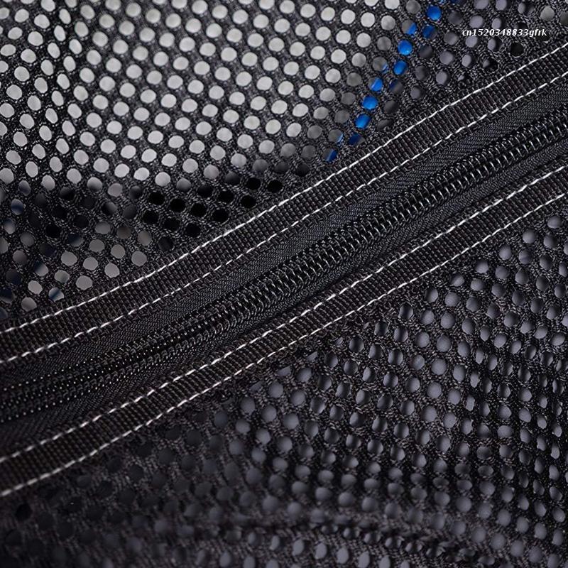 Borsa a rete portatile per attrezzatura da sub con cravatta a pantofola borsa da immersione a rete grande capacità calda