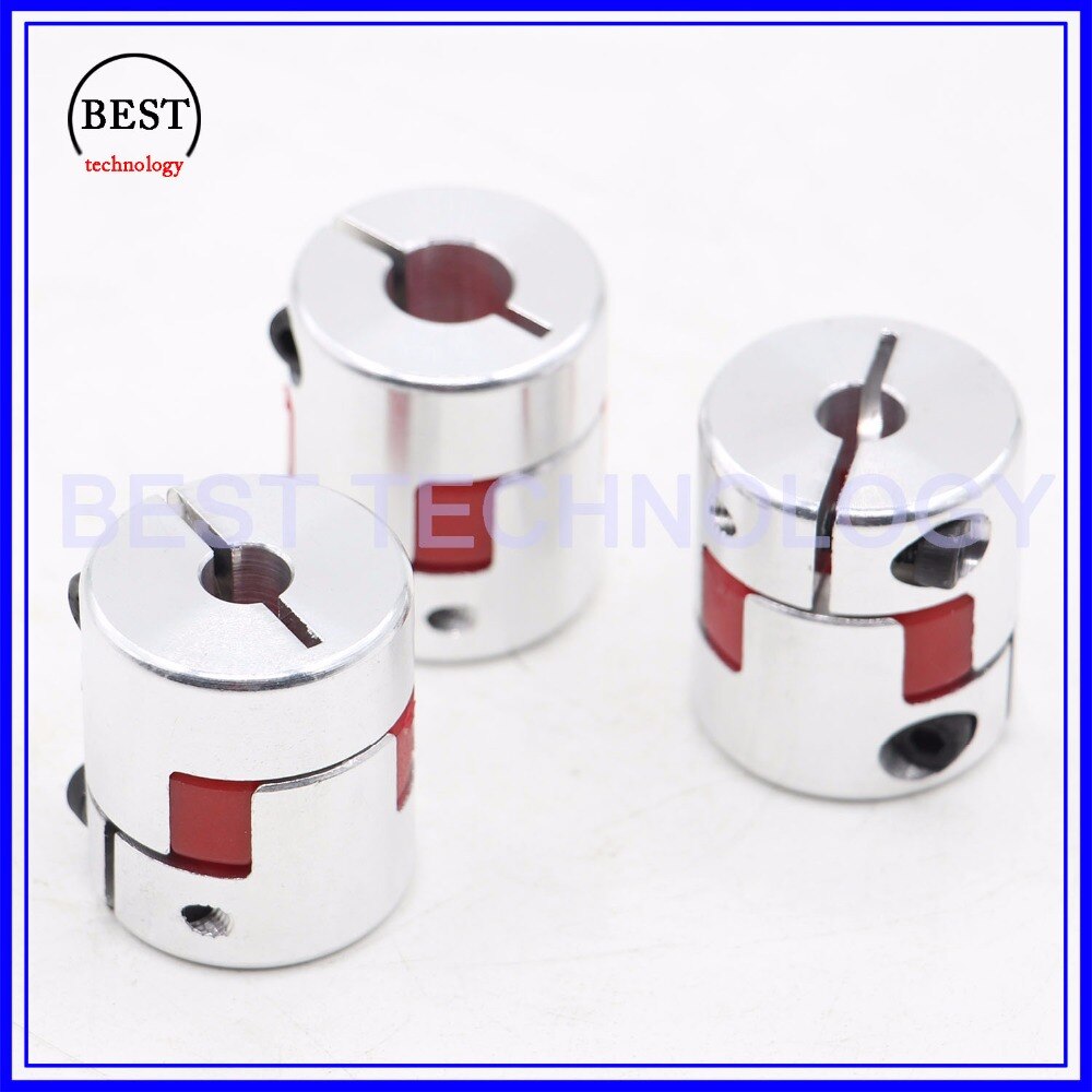 3pcs D=30mm L=40mm Jaw Flexible Coupling Plum coupling Spider Coupler Inner hole 14 to 15 mm 6/7/8/9/10/11/12/12.7/13/14/15