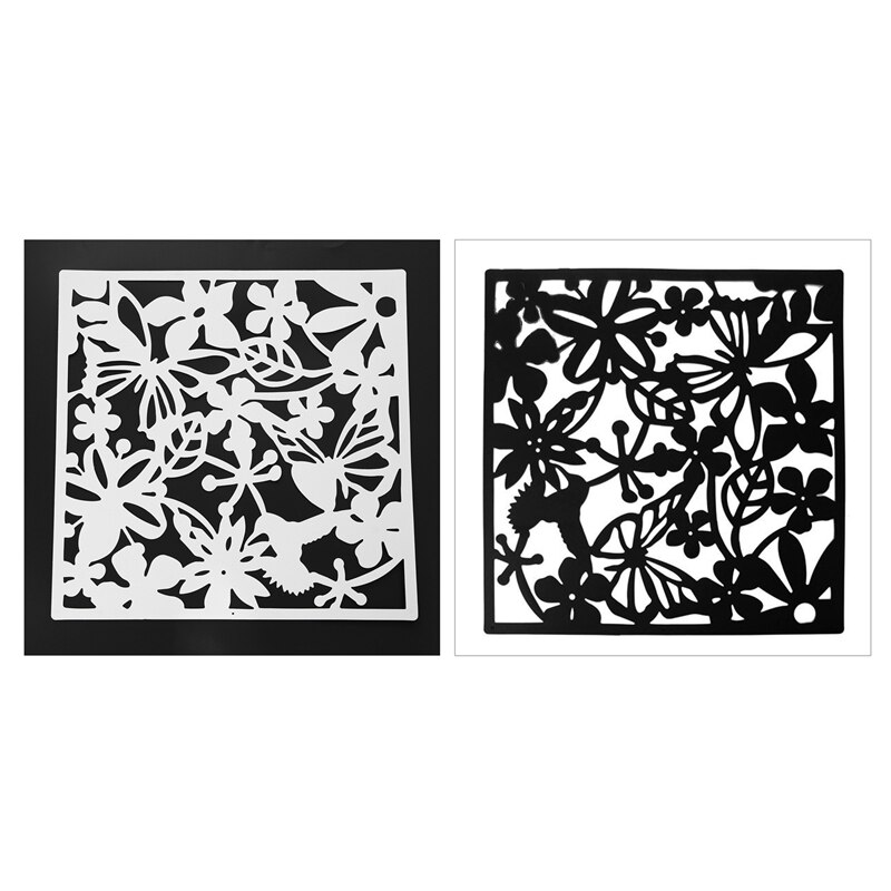 8 styk 40 x 40cm hængende skærm værelse gardin skillevæg skillevæg panel boligindretning :4 styk polyethylen hvid & 4 stykker sommerfugl
