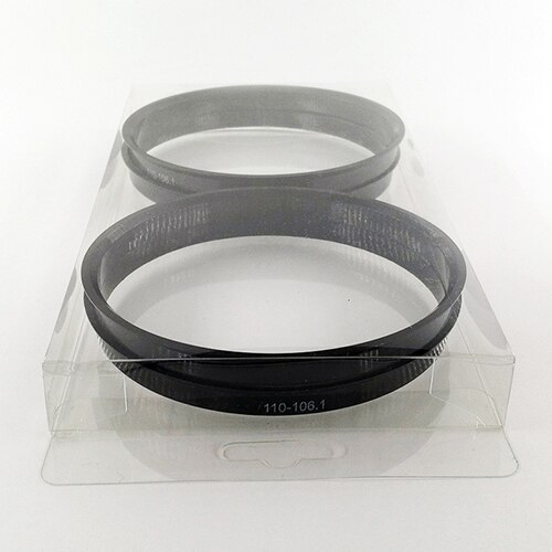 57.1-56.1mm 4 stks/set Zwart Plastic Wielnaaf Centric Ringen Custom Maten Beschikbaar Velg Onderdelen Accessoires Retail &amp;: blister package