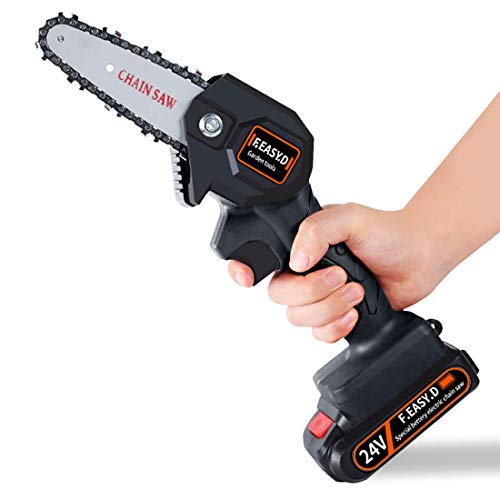 Sega a catena elettrica a batteria piccola sega elettrica portatile per uso domestico batteria al litio senza fili registrazione esterna frutteto Prun elettrico: Black / Gli Stati Uniti
