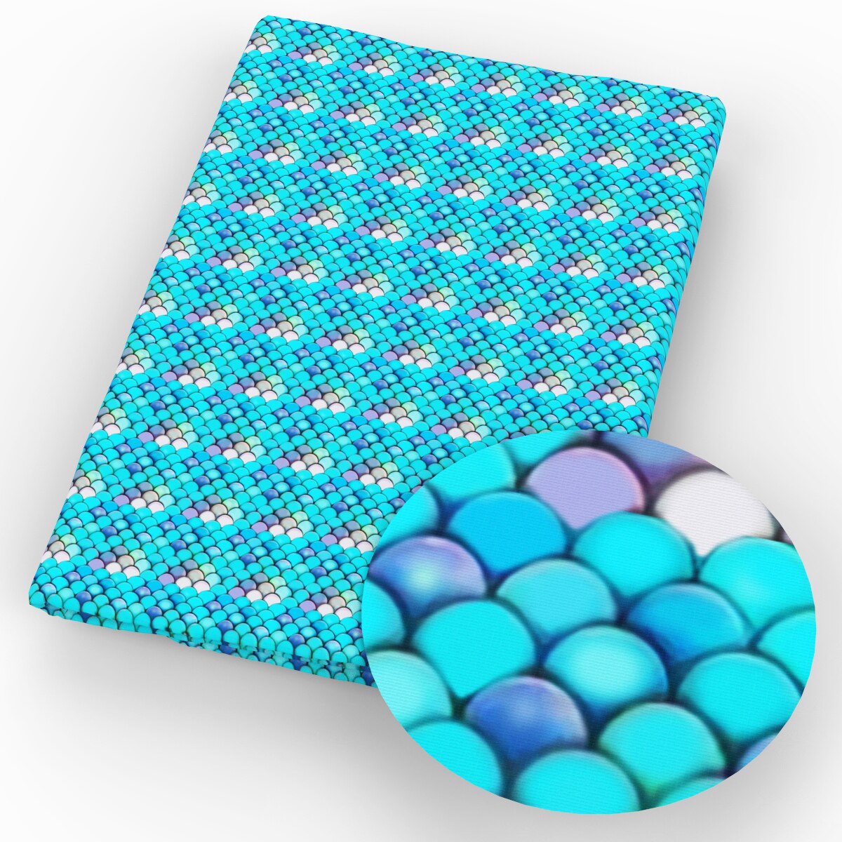 50*140cm havfrue skala trykt 100%  bomull stoff quilting lappeteppe stoff kjole dukke plagg vev materiale dukke ,1 yc 9348: 1066272001