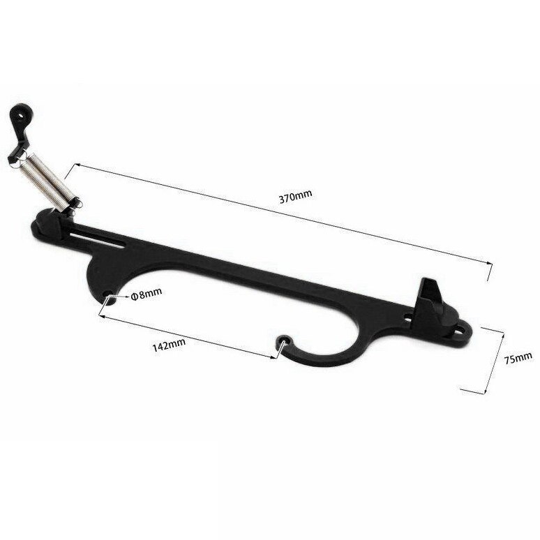 4150 4160 Black Aluminum Throttle Cable Bracket