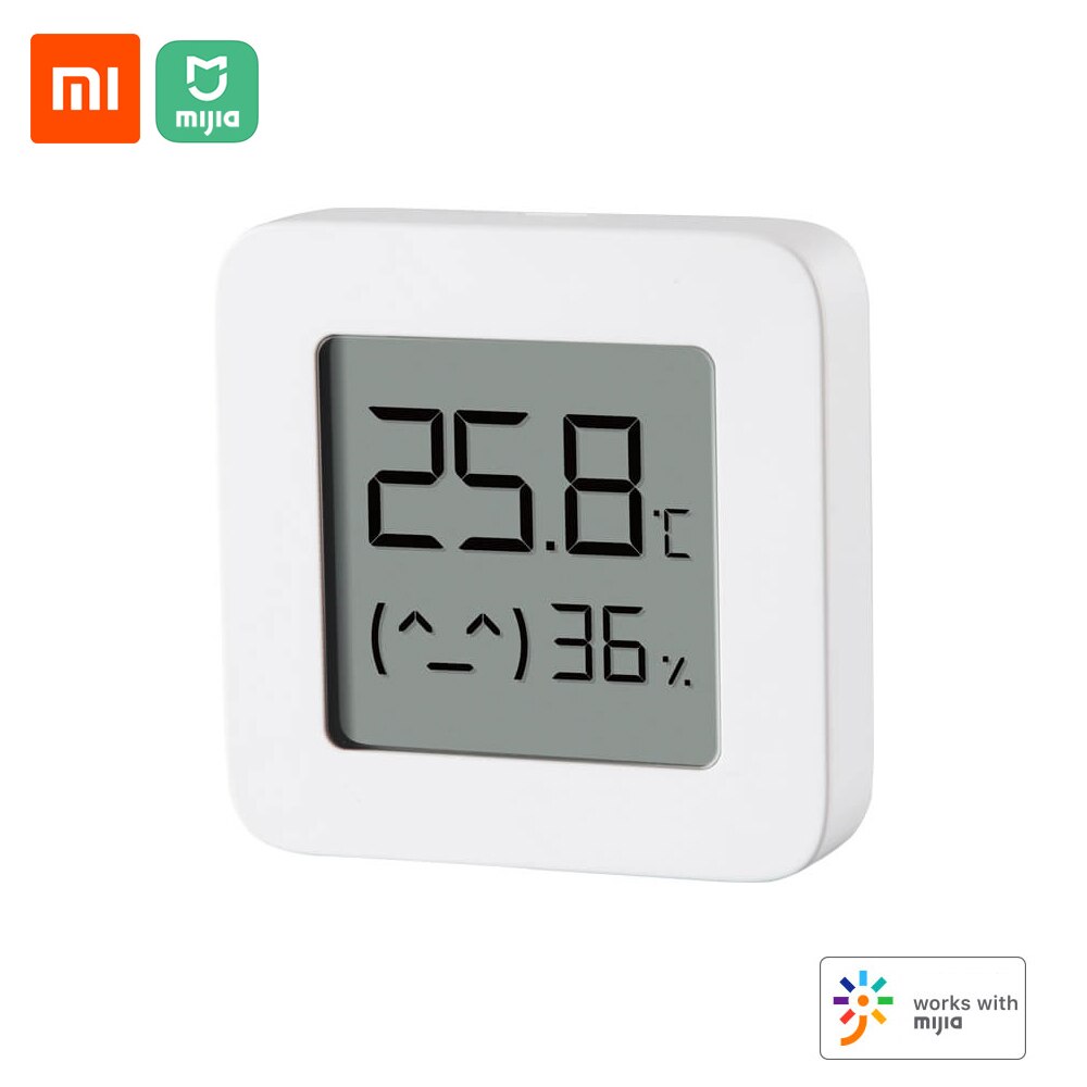 4 stk mi xiaomi bt termometer 2 trådløst håndteret smart elektrisk digitalt hygrometer fugtsensor arbejde med mijia app batteri: 1pc