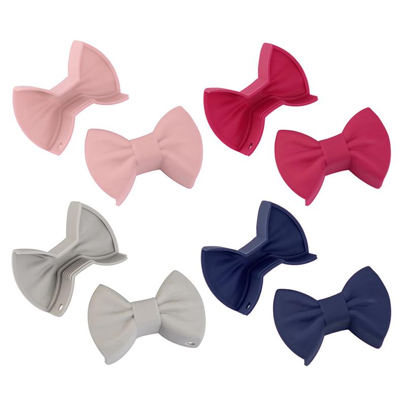 Bowknot Silicone Pot Holder Oven Mitts Finger Protector Pinch Grips Heat Resistant Non-Slip Pot Holder Kitchen Cooking Baking