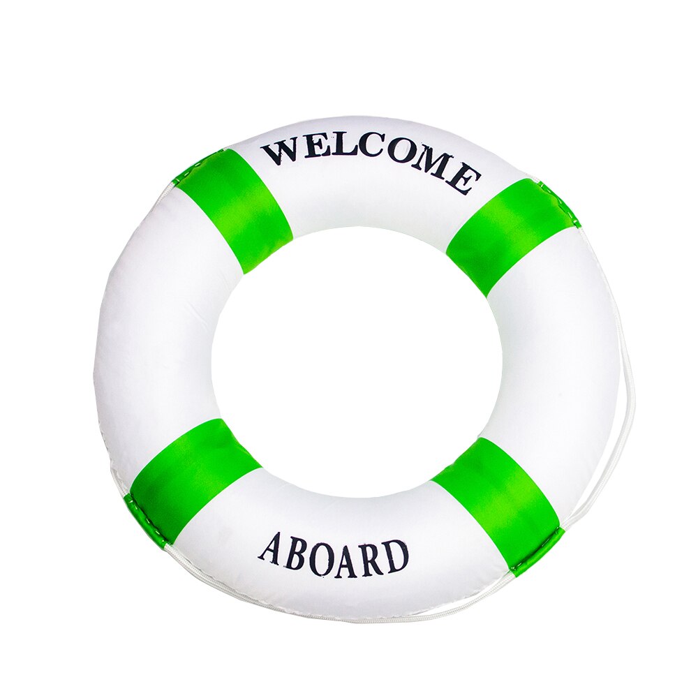 Adult Swimming Buoy Double Thickening Children Floating Ring Lifesaving Inflatable Water Buoy Swimming Pool Lifebuoy: 01-C