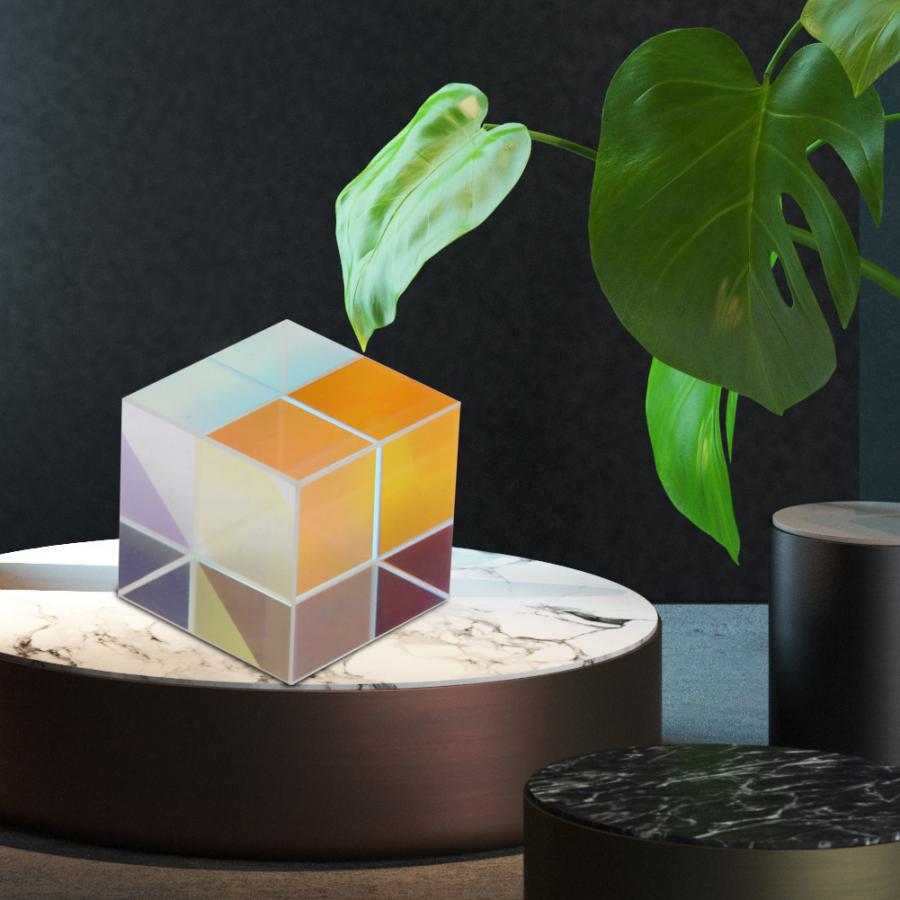 Six-Sided Bright Light Combine Prism Stained Glass Prism For Teaching Prism