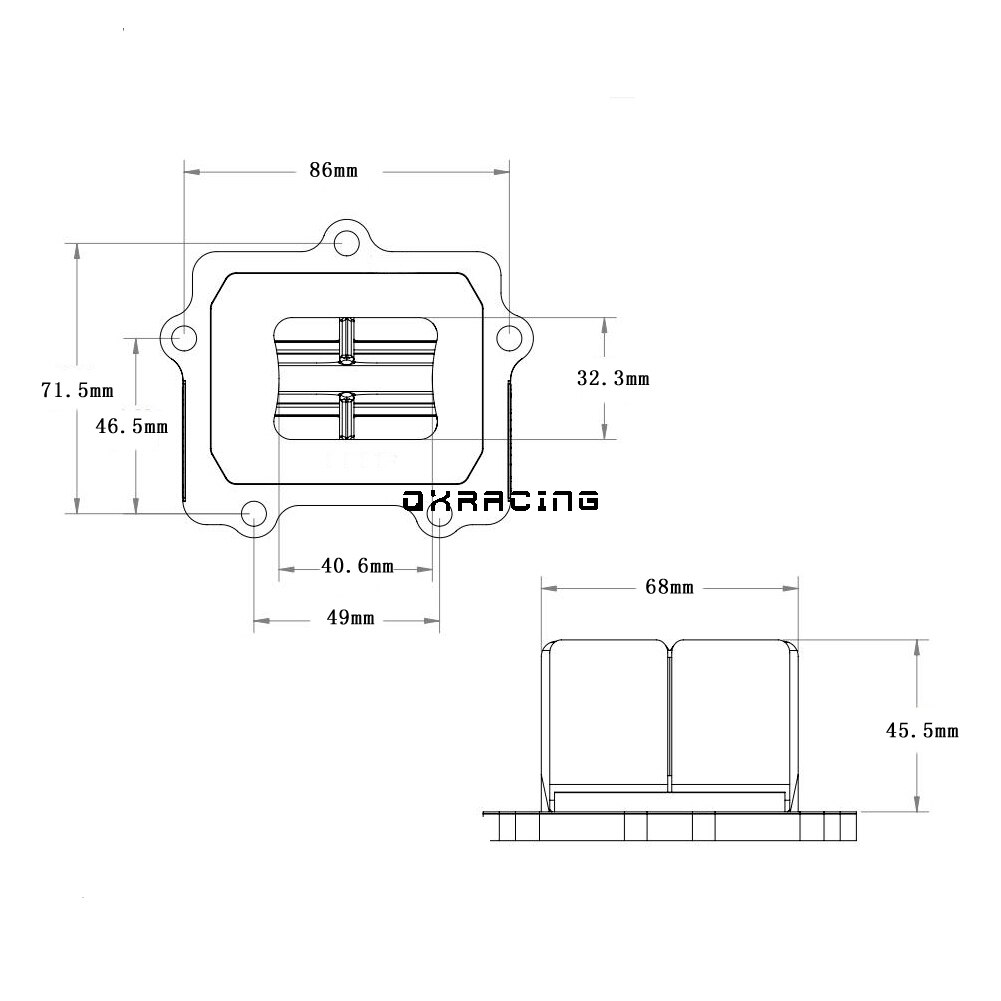 Motorcycle Carbon Fiber Reed Valve Kit For Yamaha YZ 250 250X YZ250 YZ250X 1997 For VForce3 V307A