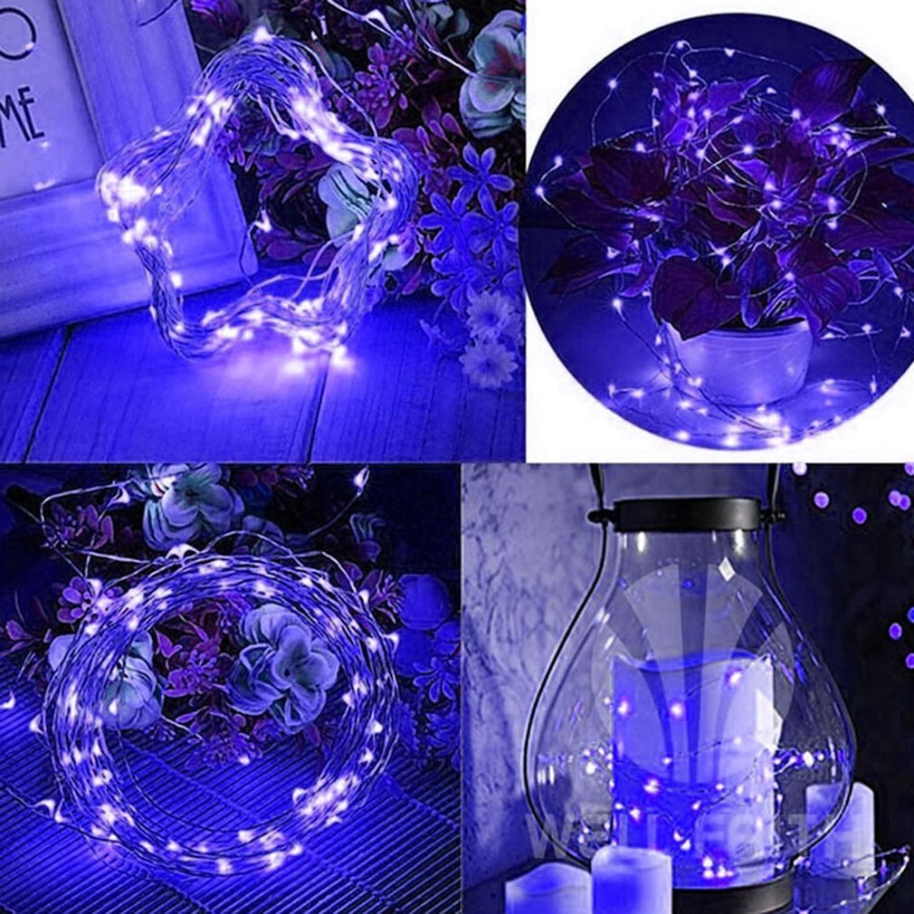 Batterijgevoede 3 meter lange lichtslinger met 30 leds, kerstversiering voor bruiloften, feestdecoraties, koperdraad lichtslinger