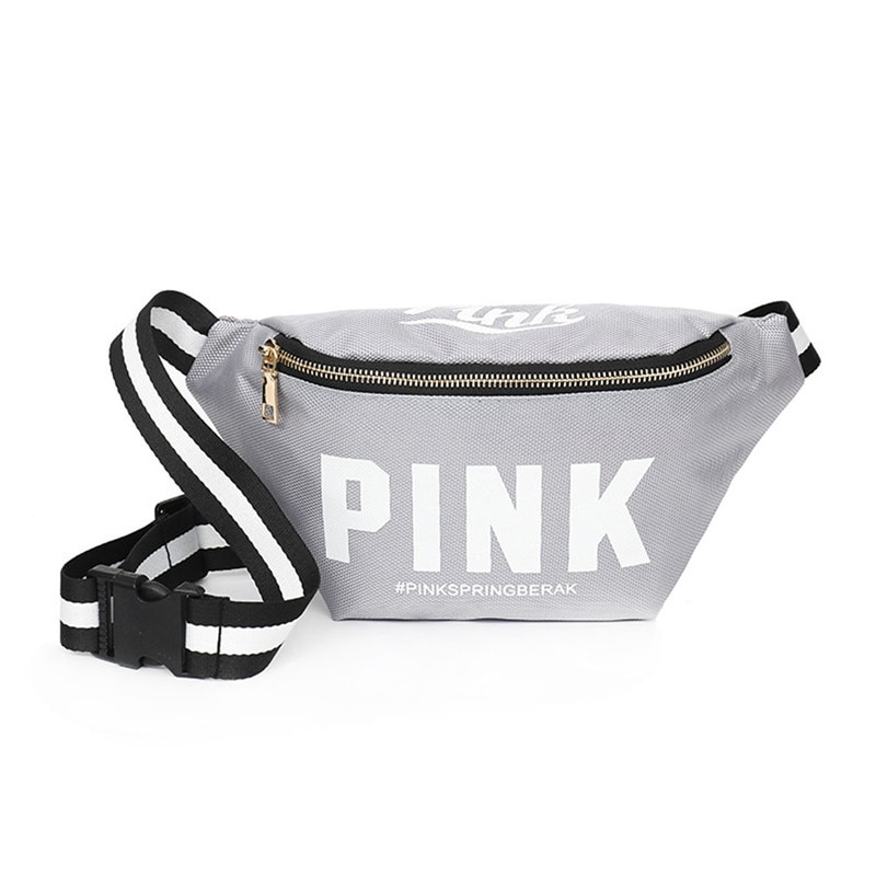 LADSOUL Banana Fanny Packs Women Hip Bum Bag Girls Pocket Diagonal Cross Bag Pink Bag Purse Ladies Pack Belt Heuptas Pockets