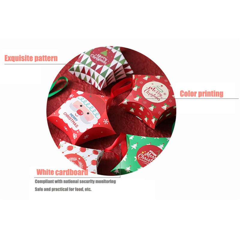 Jul femuddig stjärna godislåda julförpackningspåse jultillbehör barn födelsedagsfavoriter låda förpackning papperspåsar