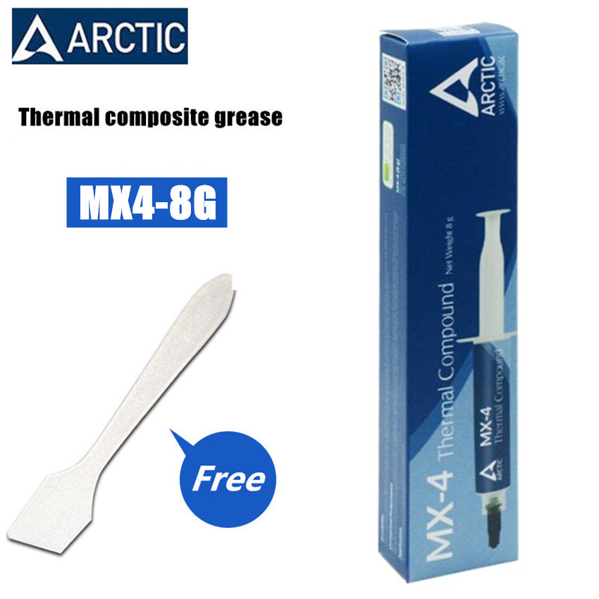 Arctic mx -4 2g 4g 8g 20g amd intel -suoritin cpu jäähdytin jäähdytystuuletin lämpörasva vga yhdiste jäähdytyselementti tahna 8.5( w/mk)