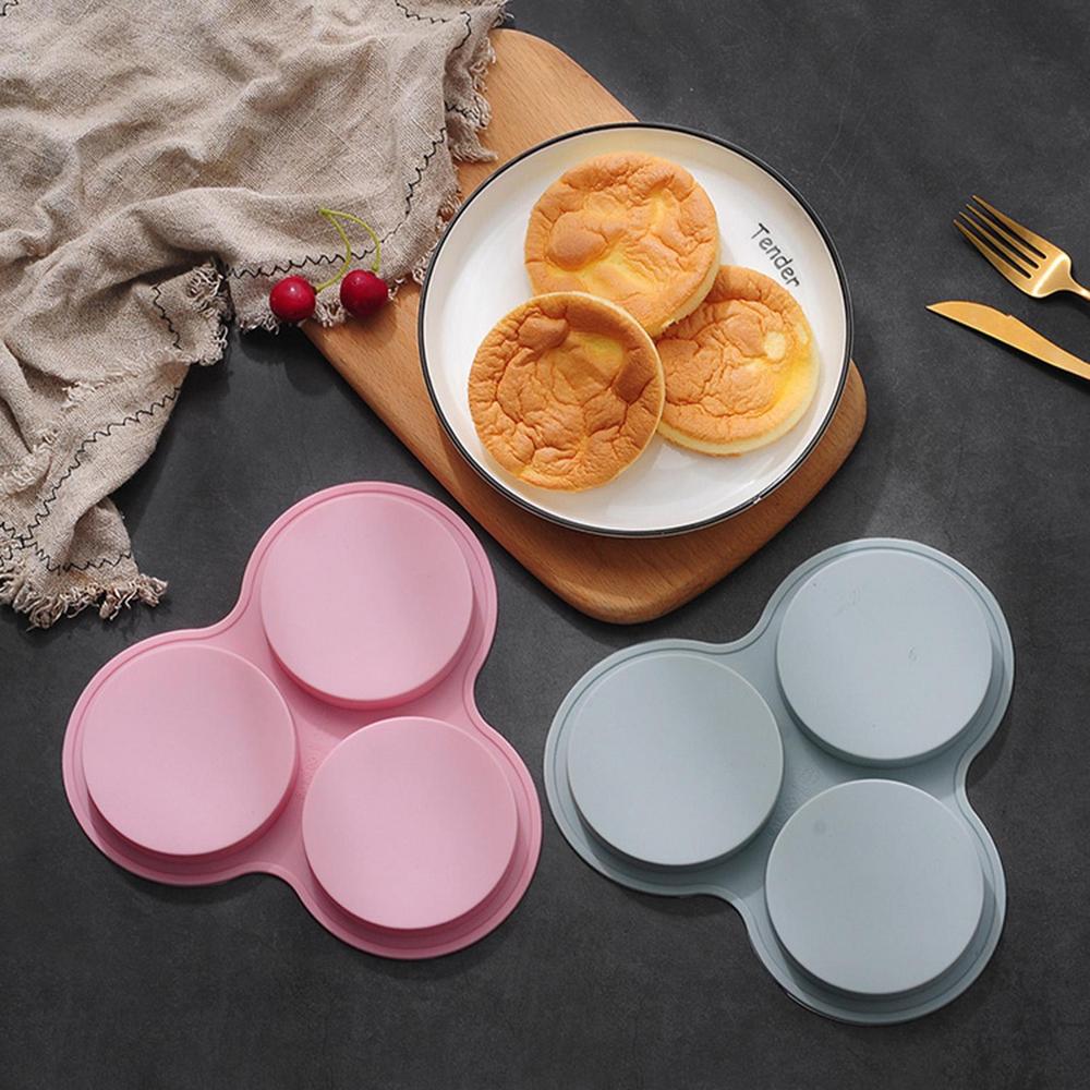 Air Friteuse Ei Mal Ronde Vorm Eieren Mal 3 Holte Non-Stick Siliconen Air Friteuse Eierpan Ei Steamer Kookmal Gebakken Ei Gereedschap
