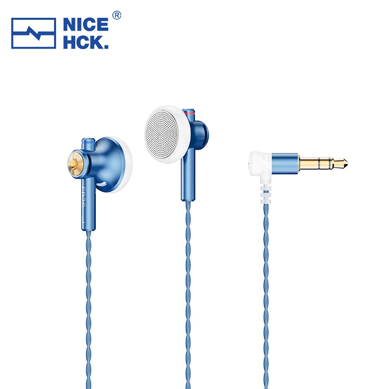 NiceHCK EB2S PRO HIFI Wired Microphone Earphone 15.4mm Dynamic Unit Earbud Bass Headset With Silver Plated OCC Mixed Cable IEM: Red