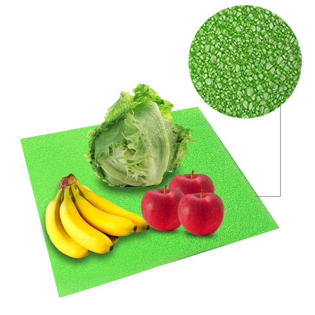 4pcs Refrigerator Pad Antibacterial Antifouling Mildew Pad Foam Fridge Mats Fruit Vegetables Life Extender Liner Drawer Mat