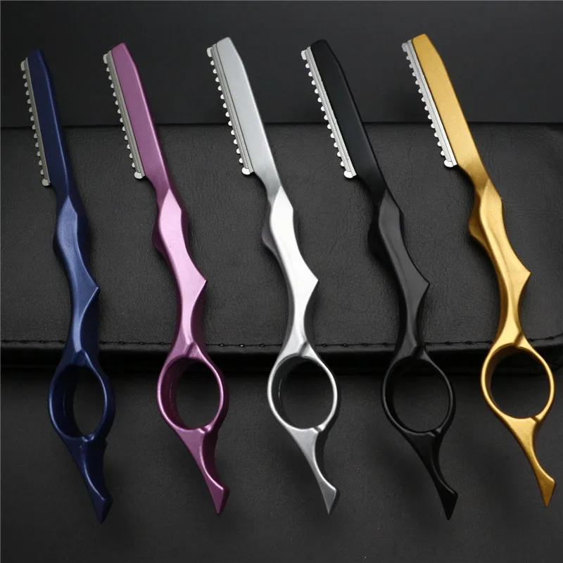 Profession elle Haar Rasiermesser Haar ausdünnung Gesicht Rasierer Schnitt schneiden fein dünner Trimmen Legierung Rasiermesser Friseur Friseur Werkzeuge