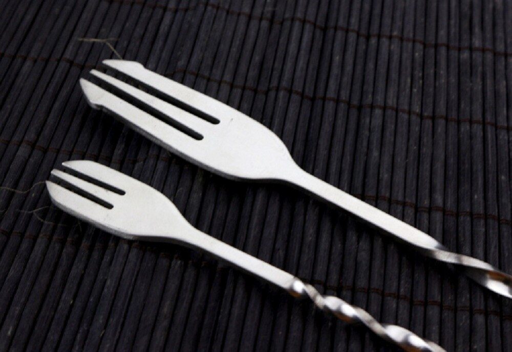 Stainless steel Bar Spoons Cocktail Drink Mixer Muddler Stirrer Stirring Mixing Stir Spoon Ladle Cocktail Shaker Spoon