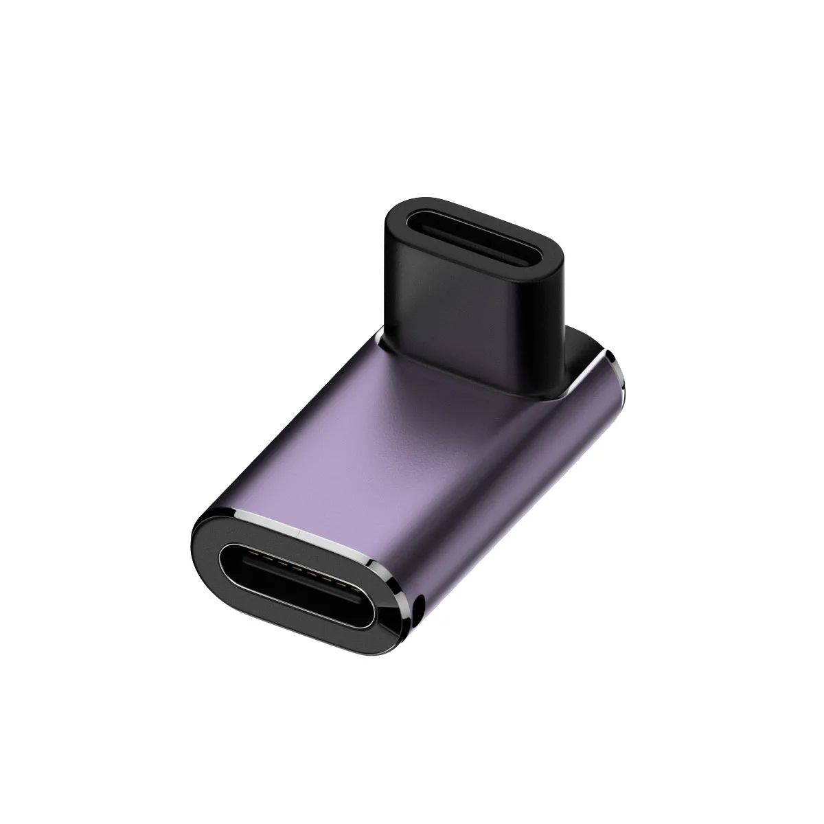 Usb 4.0 pd 240w 8k 60hz laturiliitin macbookille 40 gbps nopea usb c otg u-muotoinen suora kulma uros-naaras sovitin: Kulta-