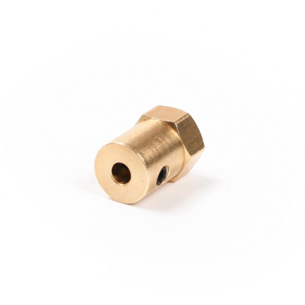 2pcs/set Brass Coupling Hex Clamp Jaw Shaft Coupling CNC Motor Coupler Connector 3/4/5/6/7mm Shaft Diameter+Wrench