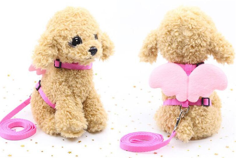 Harnais collier de harnais pour chien | Joli harnais et laisse pour animaux domestiques, ensemble pour chiot chat de plein air, pour chien Chihuahua Pug bouledogue: pink Dog Leash / S