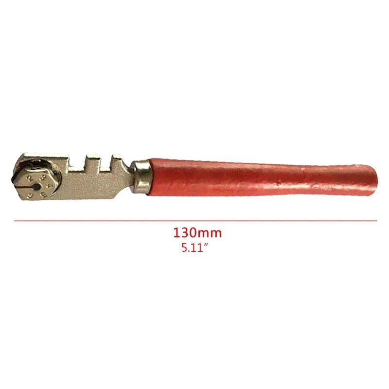 Tile Cutter Hand Tool Carbide Cutter Wheel Six-wheel Glass Cutter Flat Cutting