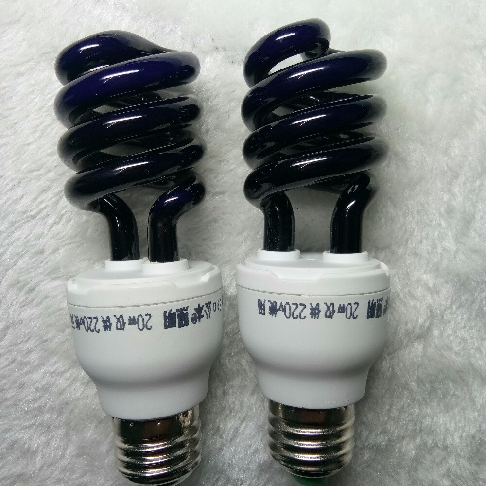 40W E27 Ultraviolet quartz uv black light lamp spiral purple light indoor energy saving lamp 365nm fluorescent bulb