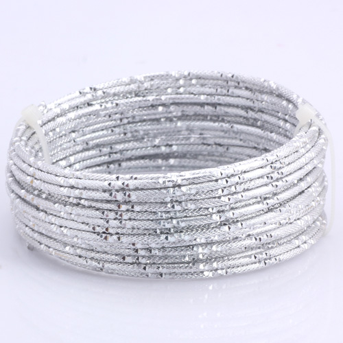 1M/5M lot 2.0mm Various Patterns Aluminum wire gold/silver soft craft versatile metal wire DIY Handmade jewelry making: 2mm Silver  C / 1M