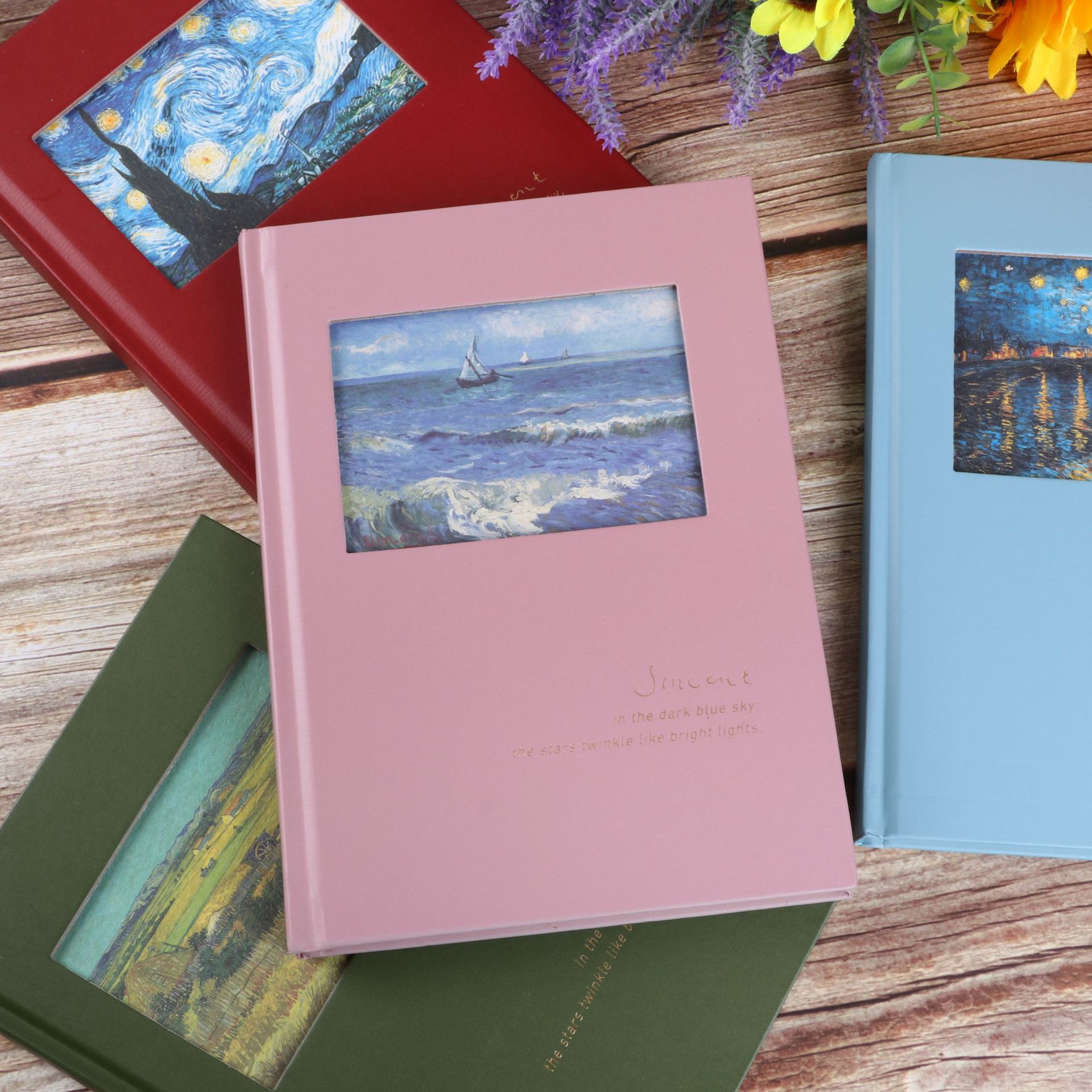 Olieverf Bronzing Hollow Hardcover Creatieve Retro Handbook Student Notebooks Notepad Dagboek Schoolbenodigdheden