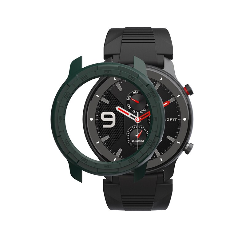 SIKAI Schutz Uhr Fall Für Huami Amazfit GTR 47mm Top PC Uhr Abdeckung Für Amazfit GTR 47mm Smartwatch Shell: Army Green