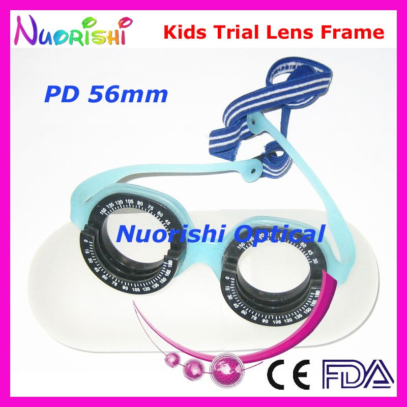 XD07 Kids Optometry Vision Test Optical Trial Lens Frame For Children Only 23g: PD 56mm